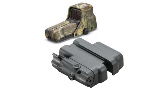 Image of Eotech 512 Holographic Red Dot Sight w/Aiming Dot Reticle, Mossy Oak Camo w/ Laser Battery Cap LBC