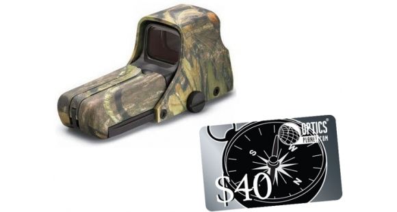 Image of Eotech 512 Holographic Red Dot Sight w/Aiming Dot Reticle, Mossy Oak Camo with FREE 40 OpticsPlanet.com Gift Certificate