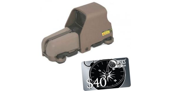 Image of EOTech 553 A65 Holographic Sight, Nightvision Compatible 553.A65, PEQ, Tan /1 SU-231 with FREE 40 OpticsPlanet.com Gift Certificate