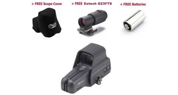 Image of EOTech 556 Holographic Weapon Sight w/ 3X Magnifier, Lithium Batteries, OP Logo Cover