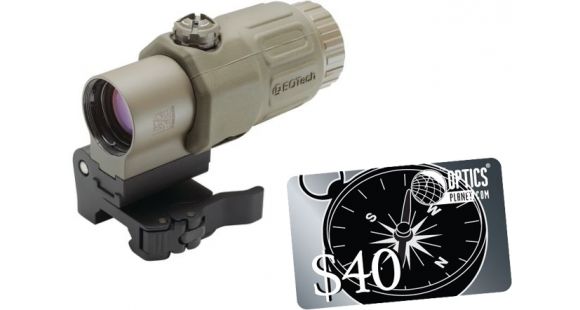 Image of Eotech G33 Magnifier with Switch to Side Mount, Tan G33.STS.TAN with FREE 40 OpticsPlanet.com Gift Certificate