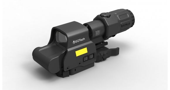 Image of Demo, Eotech Holographic Weapon Sight, EXPS3-4 HWS 65 MOA Ring with 4 Dots, G33 magnifier and Switch to Side Mount with Quick Detach