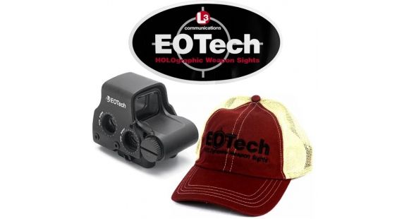 Image of EOTech EXPS2 Red Dot Sight - 1-dot Reticle - KIT w/ EOTech Baseball Hat, Sticker