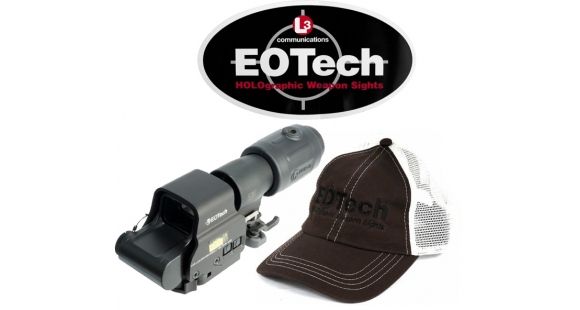 Image of EOTech MPO III EXPS2-2 Holosight, 2-Dot Reticle, w/ G23 Magnifier - KIT w/ EOTech Boonie Hat &amp; Sticker