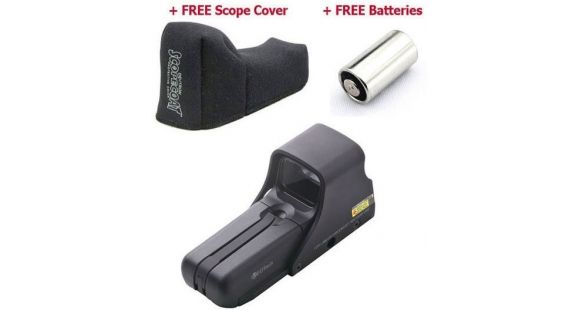 Image of EOTech 512 A65 Holographic Weapon Sight, Black, FREE Batteries &amp; Scope Coat Protective Cover 512-A65-KIT