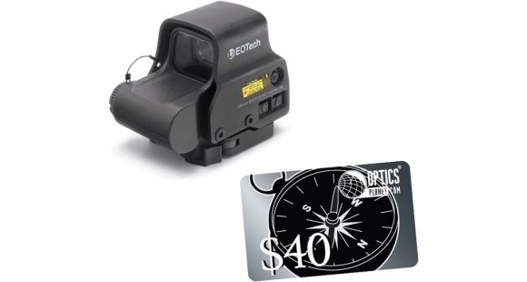 Image of EOTech HWS EXPS 3 Circle Red Dot Sight, 2 Dot Reticle, w/ OpticsPlanet.com Email Gift Certificate - 40, Black, EXPS3-2-KIT4