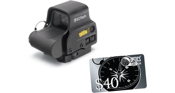 Image of EOTech HWS EXPS 3 Circle Red Dot Sight, 4-Dot Reticle, w/ OpticsPlanet.com Email Gift Certificate - 40, Black, EXPS3-4-KIT4