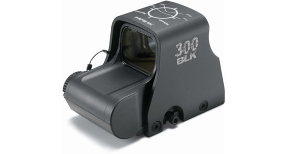 Image of EOTech Transverse Red Dot Sight, Circle-2-Dot Reticle, 300 Blackout/Whisper Ballistics on Hood, Black, XPS2-300