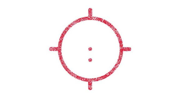 Image of EOTech Transverse Red Dot Sight, 68 MOA Ring w/ two 1 MOA Dot, Black, XPS3-2A-DEMO