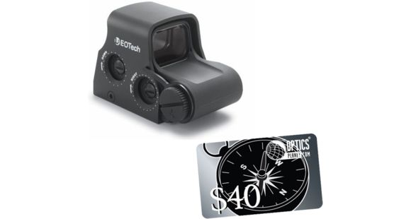 Image of EOTech Transverse Red Dot Sight, 68 MOA Ring w/ two 1 MOA Dot, w/ 40 OpticsPlanet.com Gift Certificate, Black, XPS3-2-KIT4