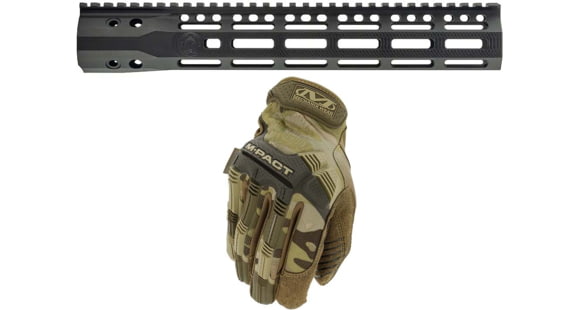 Image of Free Mechanix Wear M-Pact Tactical Gloves - Mens, Multicam, Extra Large w/Purchase of Troy Industries SOCC Gen 2 Free Float M-LOK Handguard AR-15 Aluminum Battle Rail, Black, 11.5in