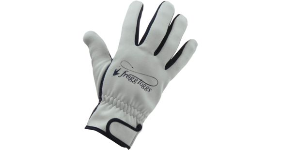 Image of Frogg Toggs Frogg Fingers Fleece Gloves w/ Fingers, Gray/Black, Extra Large, 28582-XL