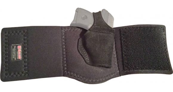Image of Galco Ankle Lite Leather Holster, Taurus PT709 Slim, Right Hand, Black, AL632