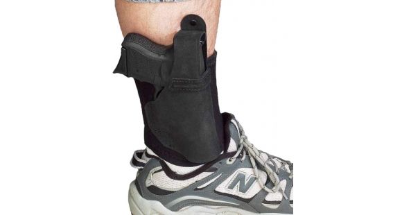 Image of Galco Ankle Lite Leather Holster, SIG Sauer P238/Colt Mustang, Right Hand, Black, AL608