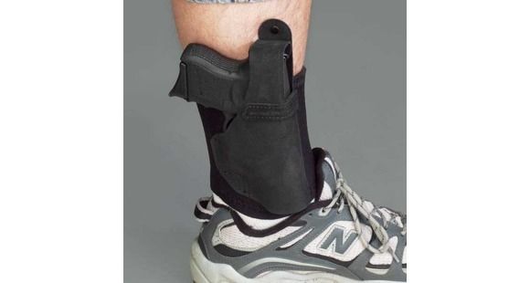 Image of Galco Ankle Lite Leather Holster, Right Hand, Khaki, AL160KH