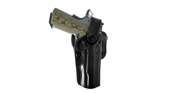 Image of Galco APO Strongside/Crossdraw Belt Holster, Colt 5in 1911, Right, Black, APO212RB