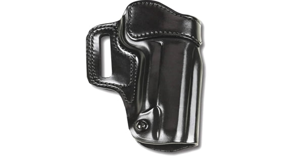 Image of Galco Avenger Belt Leather Holster, Right Hand, Black, AV472B
