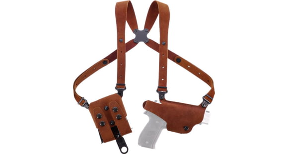 Image of Galco Classic Lite 2.0 Shoulder System, Compatible w/Glock 17/19/Glock 22 Gen2-5, Right Hand, Natural Tan - CL2-224