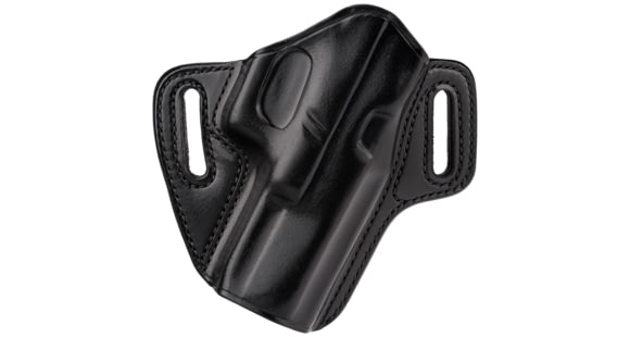 Image of Galco Concealable Leather Belt Holster, Glock 31/Glock 17/Glock 22/Ruger Security-9, Right Hand, Plain, Black, CON224B