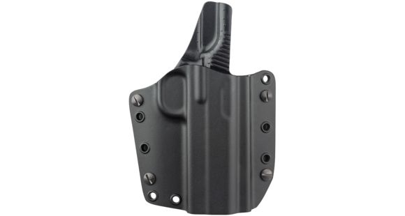 Image of Galco Corvus Inside/Outside Waistband Belt Leather Holster,Colt 4 1/4in,Kimber 4in 1911,Para Usa 4 1/4in,SW 1911,Springfield 4in 1911, Black, Right Hand CVS266