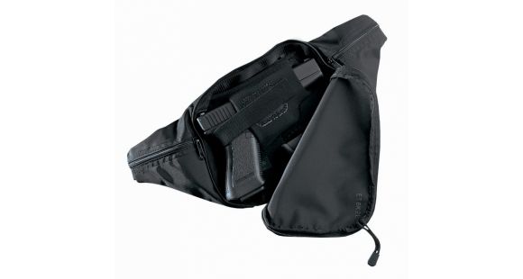 Image of Galco Escort Waistpack Holster, Right Hand, Black, ETBK2L