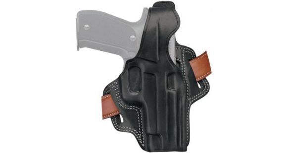 Image of Galco Fletch High Ride Belt Leather Holster, Heckler &amp; Koch USP Compact .45 ACP, Left Hand, Black, FL429B