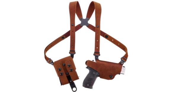 Image of Galco Autos Classic Lite 2.0 Premium Steerhide Shoulder Rig Holster, Smith &amp; Wesson Bodyguard 2.0 .380 2.75in, Smith &amp; Wesson Bodyguard 2.0 .380 3.1in, Natural, Right, CL2-2030