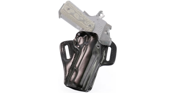 Image of Galco 2.0 Concealable Dan Wesson 1911 / Kimber 1911 / Smith Wesson SW 1911 OWB Belt Holster, Right, Dan Wesson 5in 1911 W/Rail, Kimber 5in 1911 W/Rail, Black, CO2-612RB