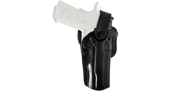 Image of Galco APO Strongside/Crossdraw Premium Steerhide OWB Belt Holster, G 20, G 20 w/Red Dot, G 20 wo/Red Dot, G 21, G 21 SF Standard G Rail, G 21 w/Red Dot, G 21 wo/Red Dot, Right Hand, Black, APO228RB