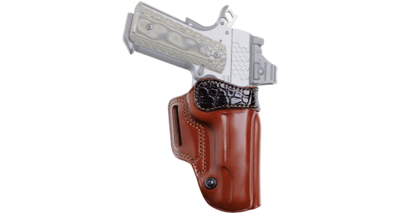 Image of Galco Avenger Colt 1911/ Dan Wesson 1911/ Kimber 1911 OWB Belt Holster w/ Alligator Trim, Right, Taurus Pt1911 5in No Rail, Taurus Pt1911 5in No Rail W/Wo Red Dot, Tisas 1911A1 5in, Wilson Combat 5in 191, AV212R/AMB