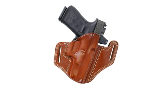 Image of Galco Combat Master 2.0 Premium Steerhide Belt Holster, Glock 17 Gen 1-5, Glock 17 Gen 6, Glock 17 w/wo red dot, Glock 22 Gen 2-4, Glock 22 Gen 2-4 w/wo red dot, Glock 31, Glock 31 w/wo red dot, Glock 47, Glock 49, Tan, Right, CM2-224R