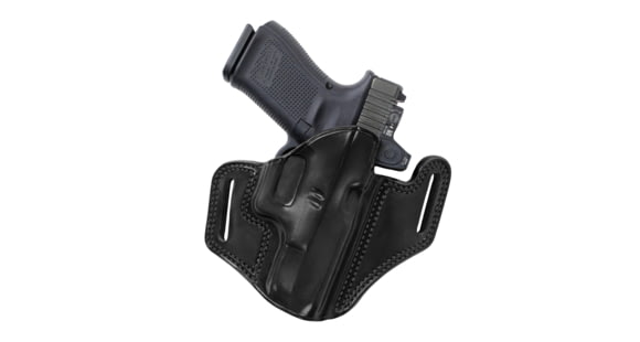 Image of Galco Combat Master 2.0 Premium Steerhide Belt Holster, Glock 17 Gen 1-5, Glock 17 Gen 6, Glock 17 w/wo red dot, Glock 22 Gen 2-4, Glock 22 Gen 2-4 w/wo red dot, Glock 31, Glock 31 w/wo red dot, Glock 47, Glock 49, Black, Right, CM2-224RB