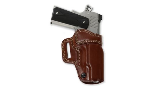 Image of Galco Avenger Belt Leather Holster, Kimber 1911 4in/Colt 1911 4.25in/Springfield Armory 1911 4in/Smith &amp; Wesson SW1911 Sub-Compact 4.25in, Right Hand, Plain, Tan, AV266