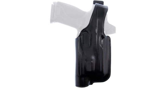 Image of Galco Halo Belt Leather Holster, Smith & Wesson M&P 4.25in 9/.40 w/WML w/wo RDS, Right Hand, Black, HLO472RB