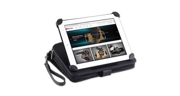 Image of Galco Idefense Leather Holster, Black, Ambidextrous IDBLK