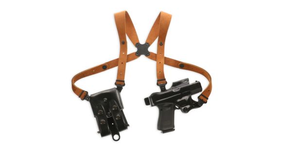 Image of Galco Jackass Shoulder Leather Holster, Left Hand, Black, JR401B