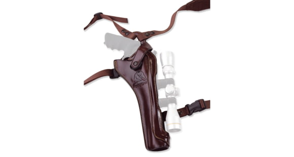 Image of DEMO, Galco Kodiak Hunter Leather Shoulder Holster, Right Hand, Havana KH172H