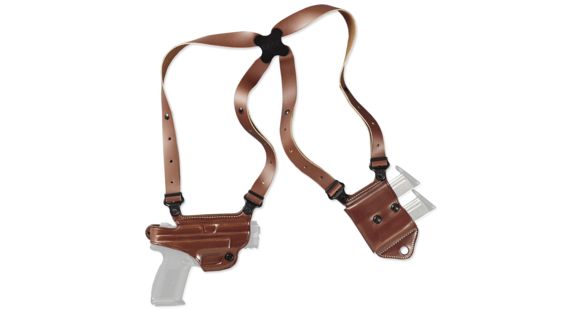 Image of DEMO, Galco Miami Classic II Shoulder Systems, Glock 43, S&amp;W M&amp;P 40 Shield, S&amp;W M&amp;P 40 Shield M2.0, S&amp;W M&amp;P 9 Shield, S&amp;W M&amp;P 9 Shield M2.0, Right, Plain, Tan, MCII652