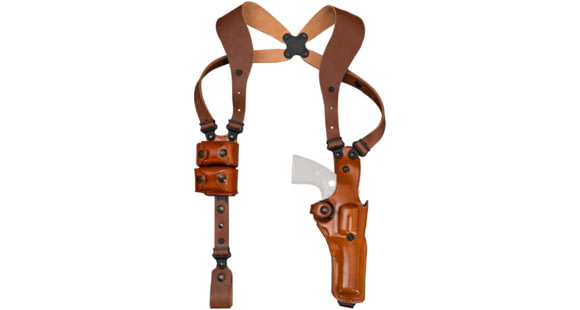 Image of Galco Miami Classic II Shoulder Systems, Smith &amp; Wesson Model N-Frame Revolver, Right, Plain, Tan, MCII126