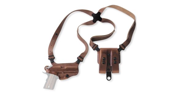 Image of Galco Miami Classic Shoulder Handgun System Leather Holster, Beretta 92/Beretta 96, Right Hand, Plain, Tan, MC202