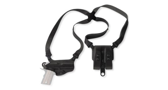 Image of USED Galco Miami Classic Shoulder Handgun System Leather Holster, Right Hand, Black, MC224B, EDEMO2, Used, Condition Fair