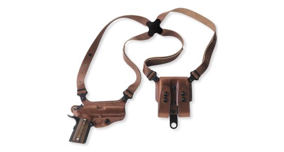 Image of Galco Miami Classic Shoulder Handgun System Leather Holster, Walther PPK/S/Walther PP/Walther PPK/E, Right Hand, Plain, Tan, MC204