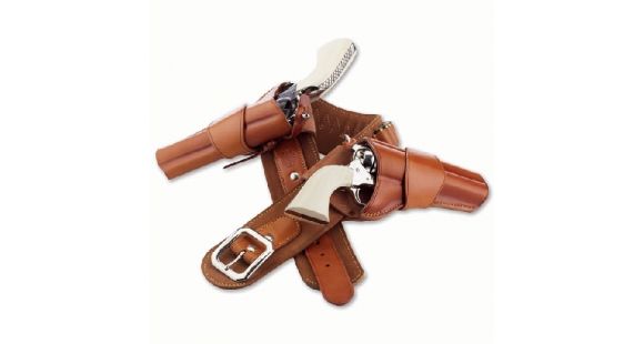 Image of Galco Model 1880s Cross Draw Leather Holster, Left Hand, Tan, W-DRC151