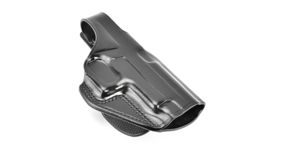 Image of Galco Professional Law Enforcement Paddle Leather Holster, SIG Sauer P226/SIG Sauer P220/Browning BDA .45 ACP, Right Hand, Plain, Black, PLE248B