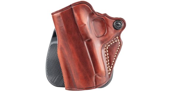 Image of Galco Speed Paddle Leather Holster, Colt 1911 3in/Kimber 1911 3in/Springfield Armory 1911 3in, Left Hand, Plain, Tan, SPD425