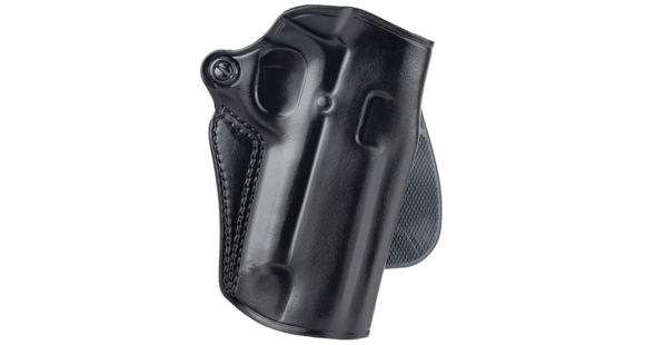 Image of Galco Speed Paddle Leather Holster, SIG Sauer 1911/Kimber 1911 4in/Colt 1911 4.25in/Springfield Armory 1911 4in/Smith &amp; Wesson SW1911 Sub-Compact 4.25in, Right Hand, Plain, Black, SPD266B