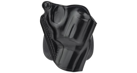 Image of Galco Speed Paddle Leather Holster, Colt Detective Special/Colt Cobra/Colt Agent/Kimber K6S/Ruger SP101 2.25in/Taurus Model 94 2in/Taurus Model 605 2in, Right Hand, Plain, Black, SPD118B