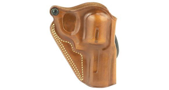 Image of Galco Speed Paddle Leather Holster, Smith &amp; Wesson Model 686 L-Frame Revolver 3in/Ruger GP100 Revolver 3in, Right Hand, Plain, Tan, SPD192
