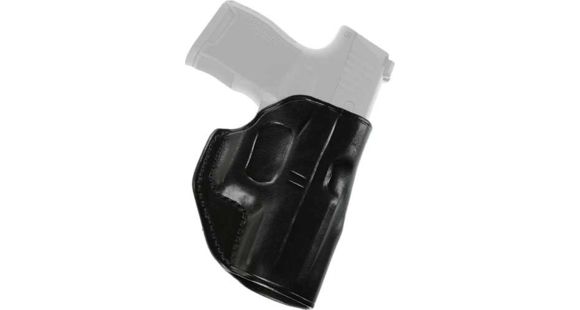 Image of Galco Belt Leather Holster, Glock 26/Glock 27/Glock 33, Right Hand, Plain, Black, SG286B