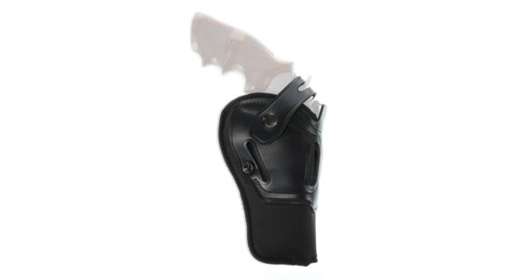 Image of Galco Switchback Strongside/Crossdraw Belt Leather Holster, Ambidextrous, Smith &amp; Wesson, X FR 500, 4 in, Black, SR8-4B